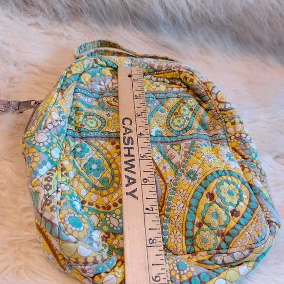 Vera Bradley Green Yellow Flora Insulated Lunch Bag - Picture 5 of 7